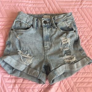 Rue 21 ripped jeans shorts, size 4.